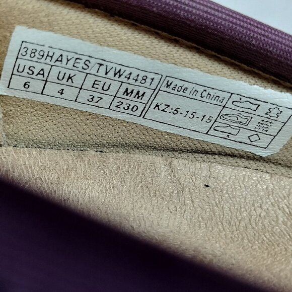 VIONIC Purple Suede Wedges with Flower Embellishment - Picture 8 of 8